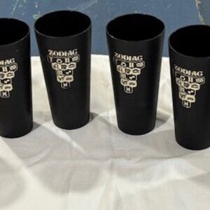 NASCO Black Zodiac Plastic Tumblers Set of 6
